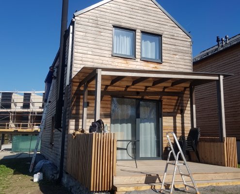 Isokor - nanoimpregnácia drevenej chatky