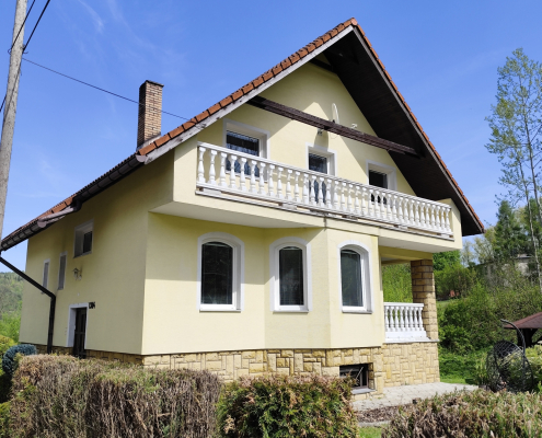 obnova farby fasády rodinného domu