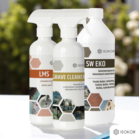 Isokor Grave Set - Sírkövek tisztítása és impregnálása